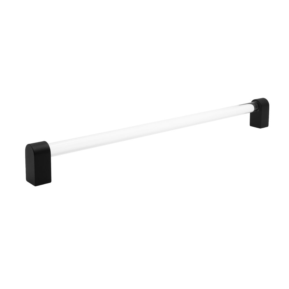 HAPNY C1002-MB Clarity 18” Appliance Pull in Clear Acrylic, Matte Black